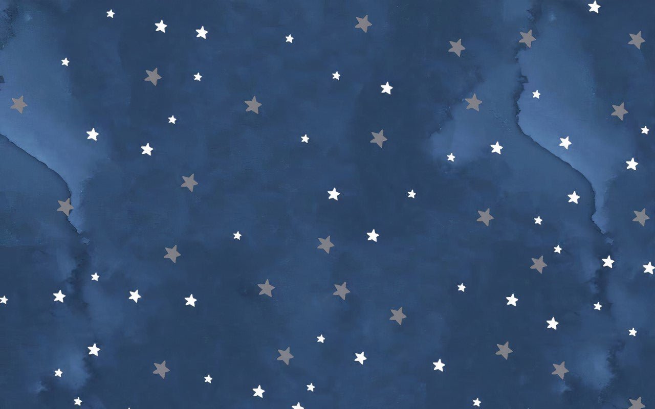 Dreamy stars on Blue background - Wallab Wallpapers Kids