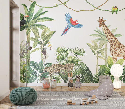 Jungle theme 6 - Wallab WallpapersKids