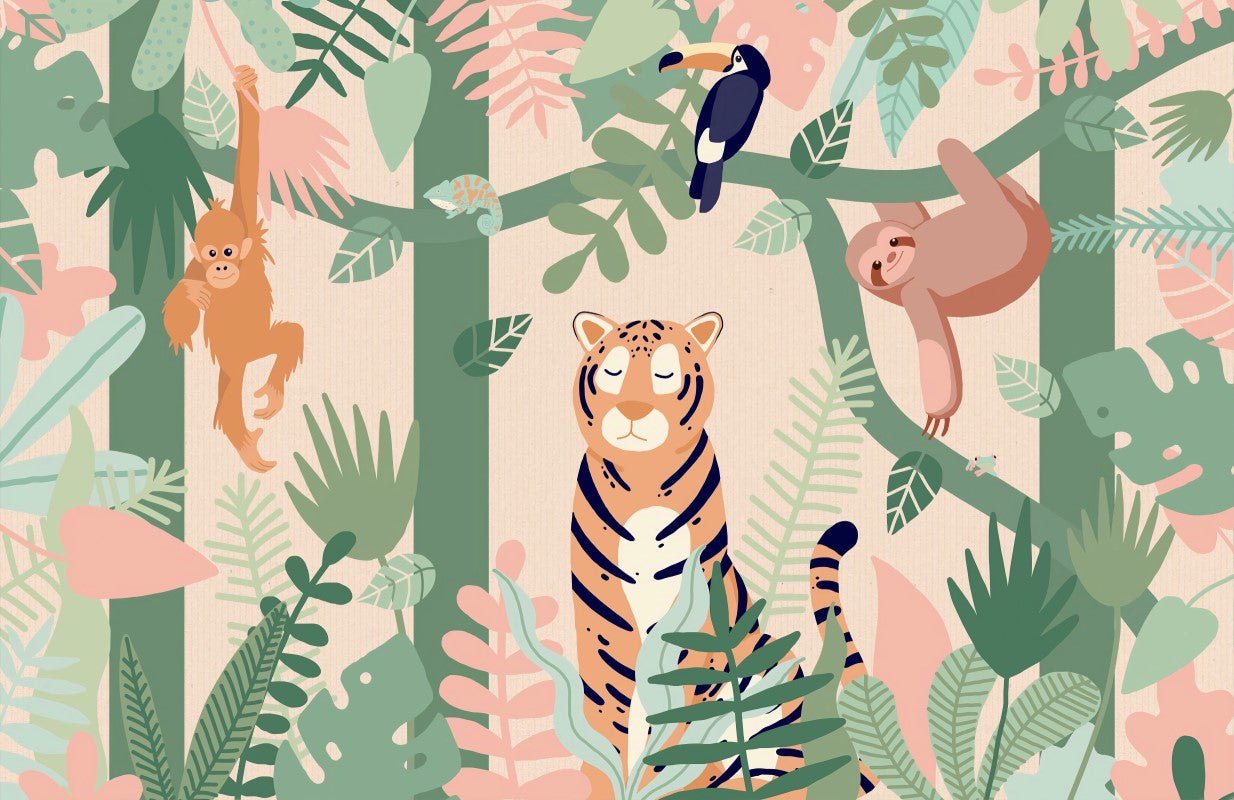 Jungle theme 7 - Wallab WallpapersKids