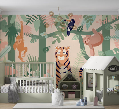 Jungle theme 7 - Wallab WallpapersKids