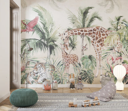 Jungle theme 9 - Wallab WallpapersKids