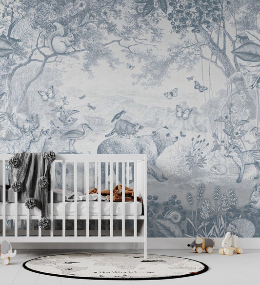 Monochrome Jungle 2 - Wallab WallpapersKids