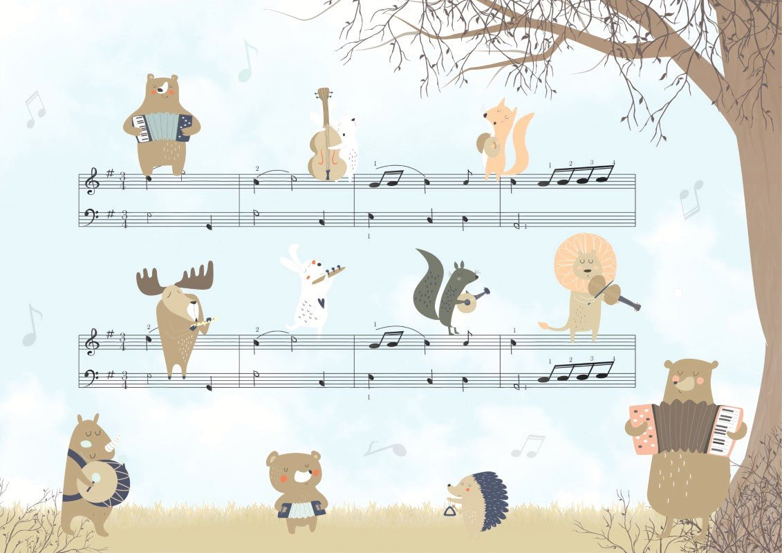 Musical Animals - Wallab WallpapersKids