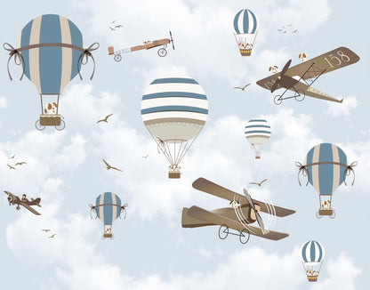 Planes & Air Balloons - Wallab WallpapersKids